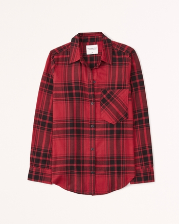 Women's Relaxed Flannel Shirt Women's Clearance
