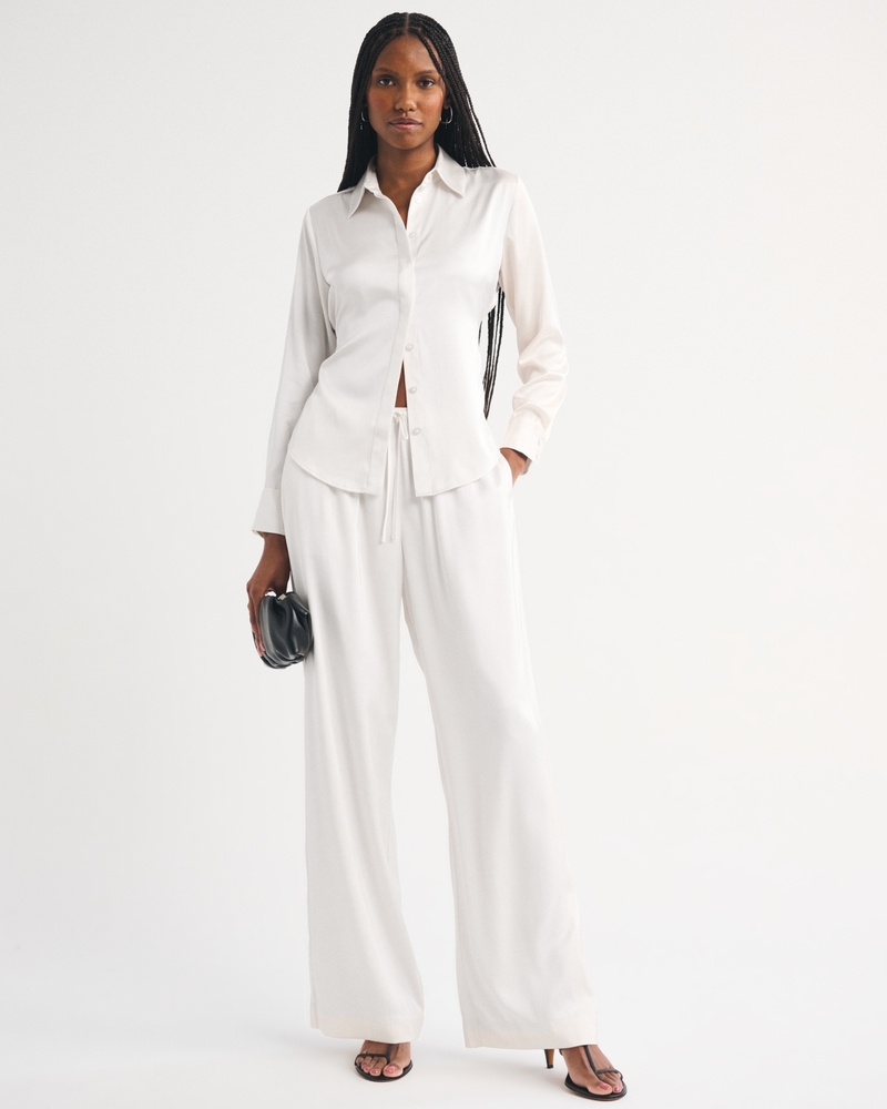 Satin Button-Through Shirt - thumbnail 8