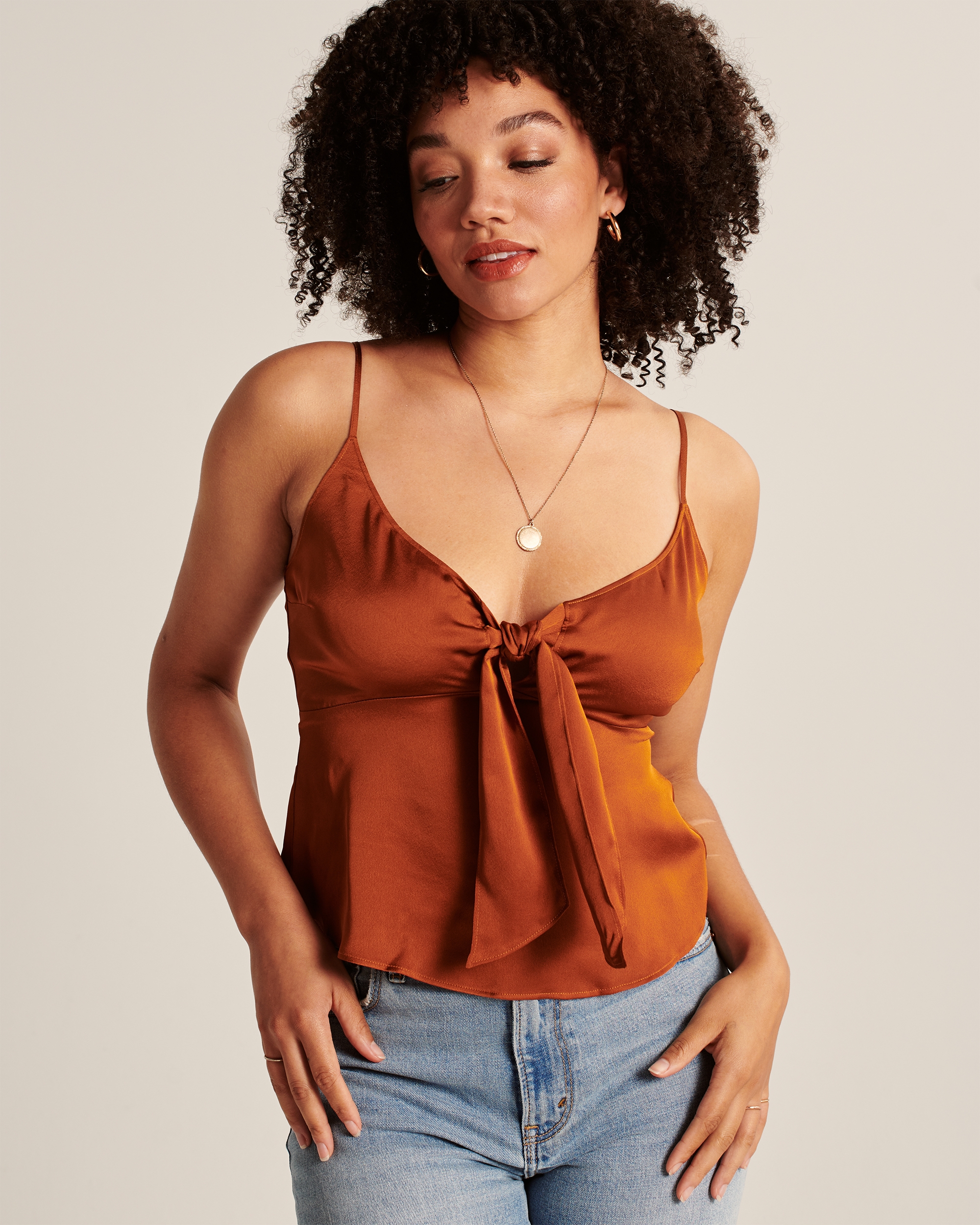 abercrombie satin cami