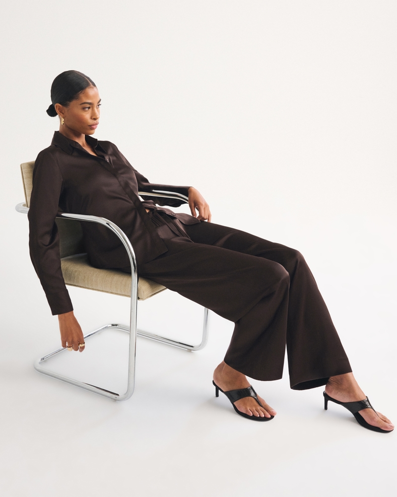 Satin Button-Through Shirt