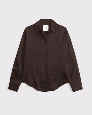 Satin Button-Through Shirt