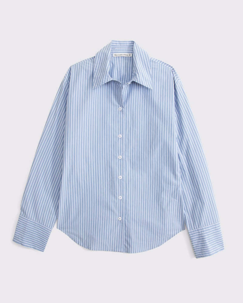 100% Cotton Cinched Poplin Shirt
