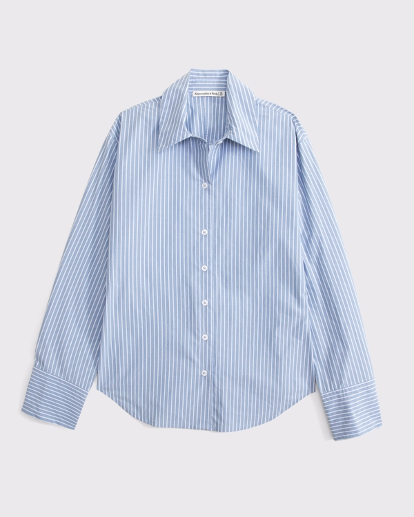 100% Cotton Cinched Poplin Shirt