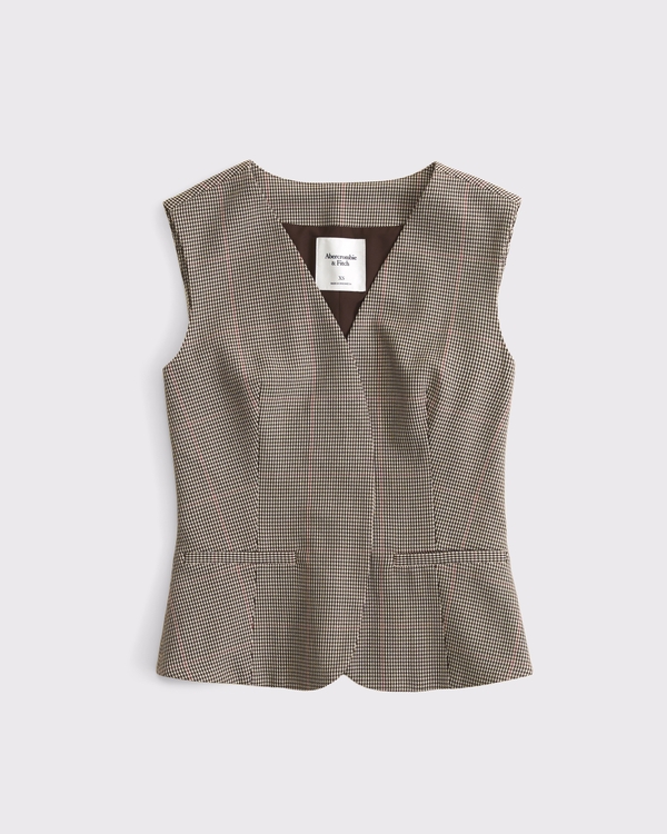 Abercrombie & Fitch Tie-Back Suiting Vest