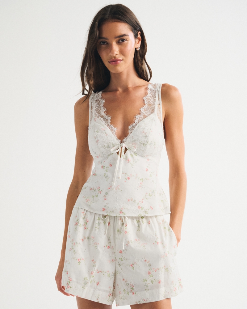 A&F Bella Bra-Free Linen-Cotton Cami - thumbnail 2