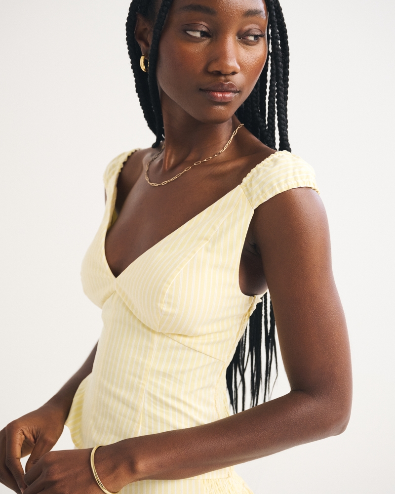 Bra-Free V-Neck Poplin Tank - thumbnail 2