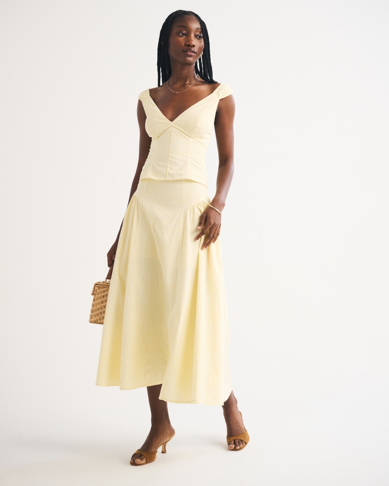 Bra-Free V-Neck Poplin Tank