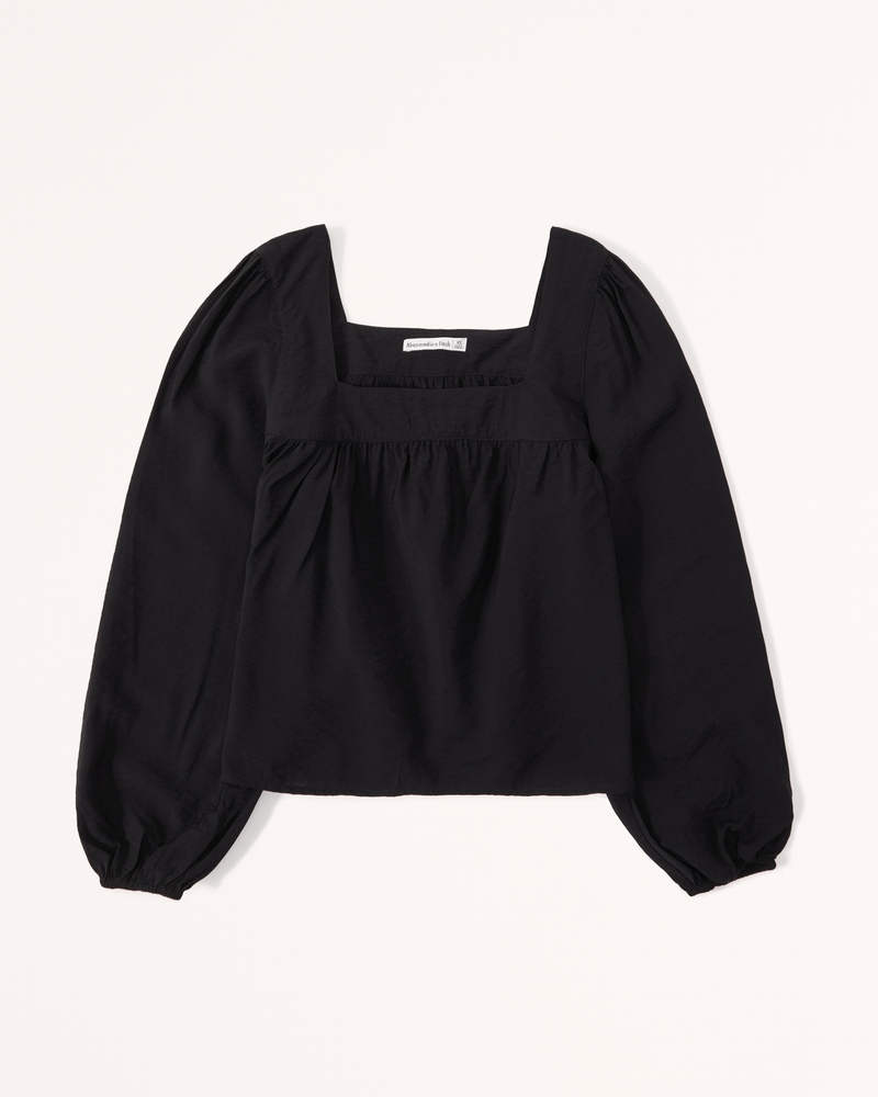 Women's Puff Sleeve Non-Waisted Top, Women's New Arrivals