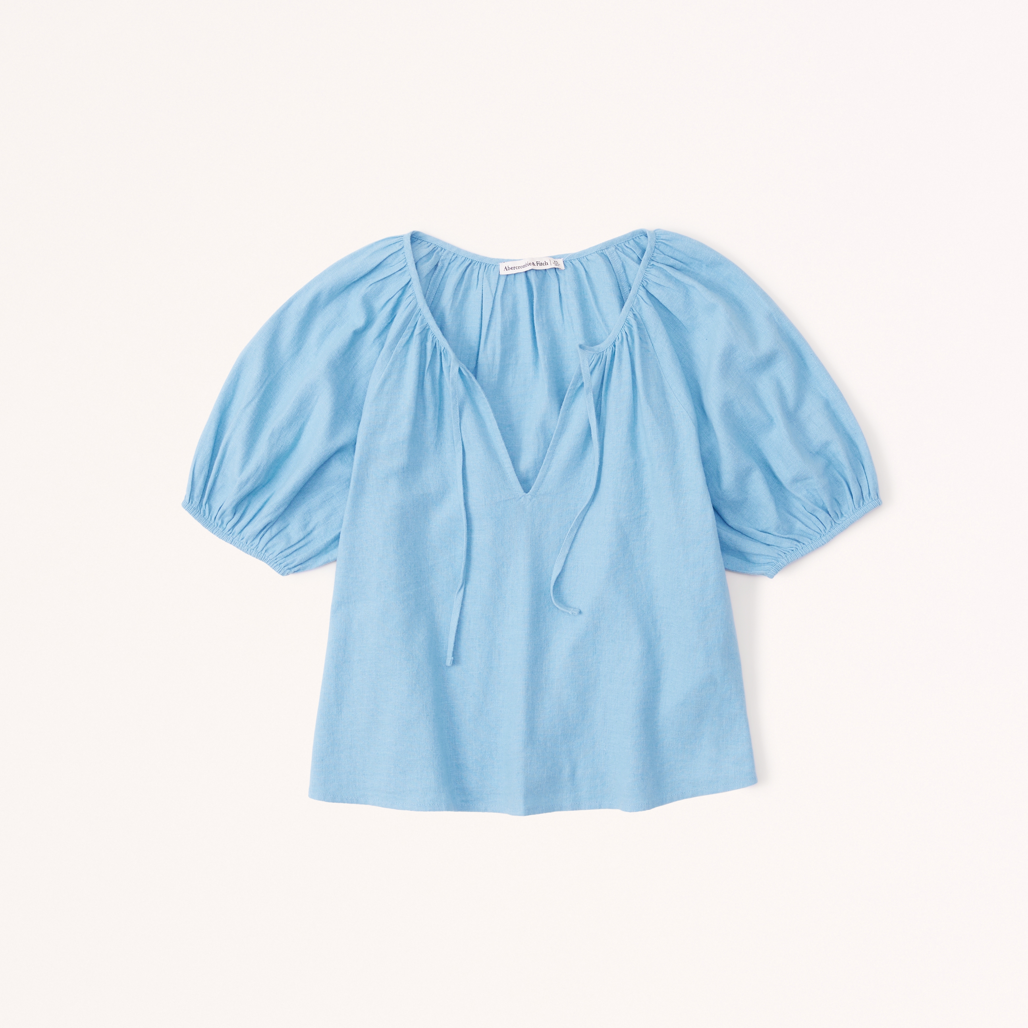 Women's Short-Sleeve Linen-Blend Peasant Top | Women's Sale