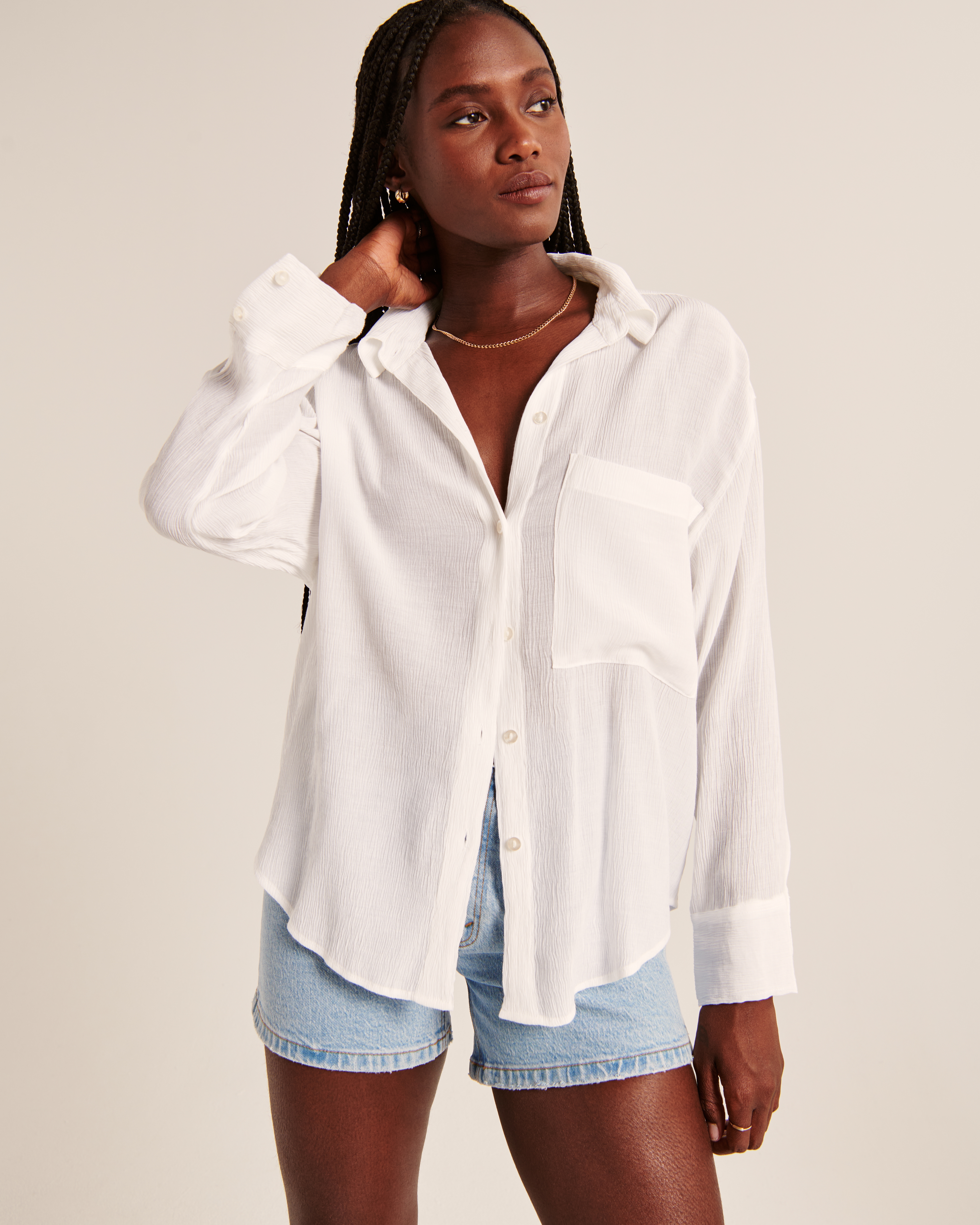 Oversized store tops womens