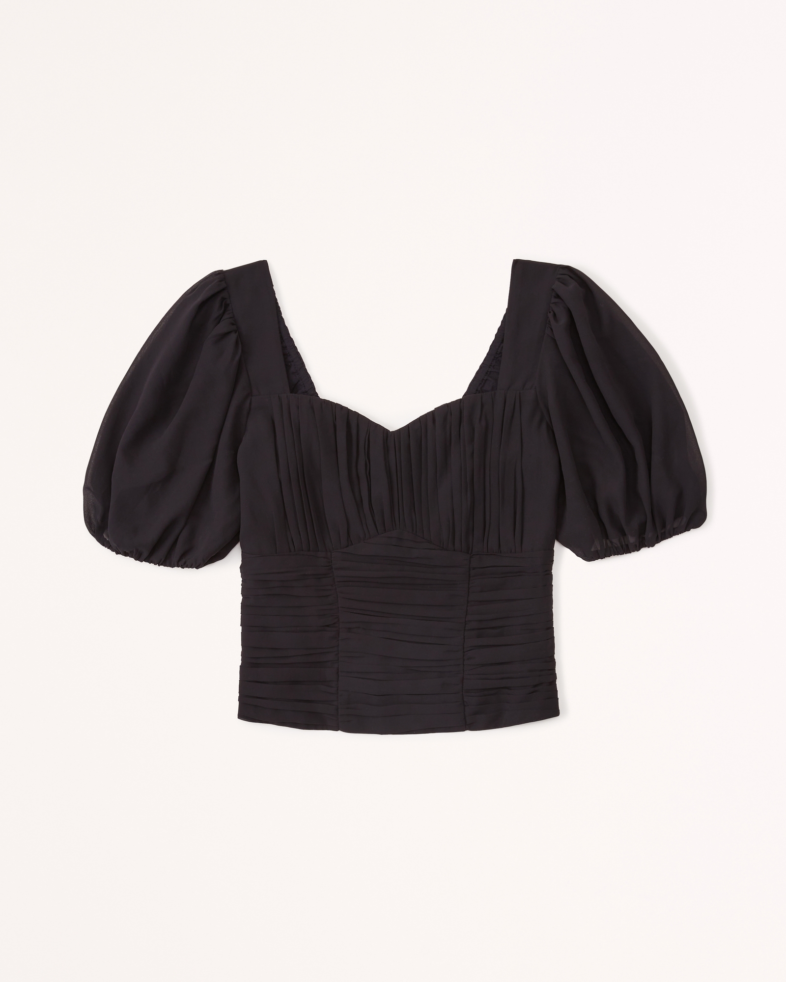 Ruched Puff Sleeve Top