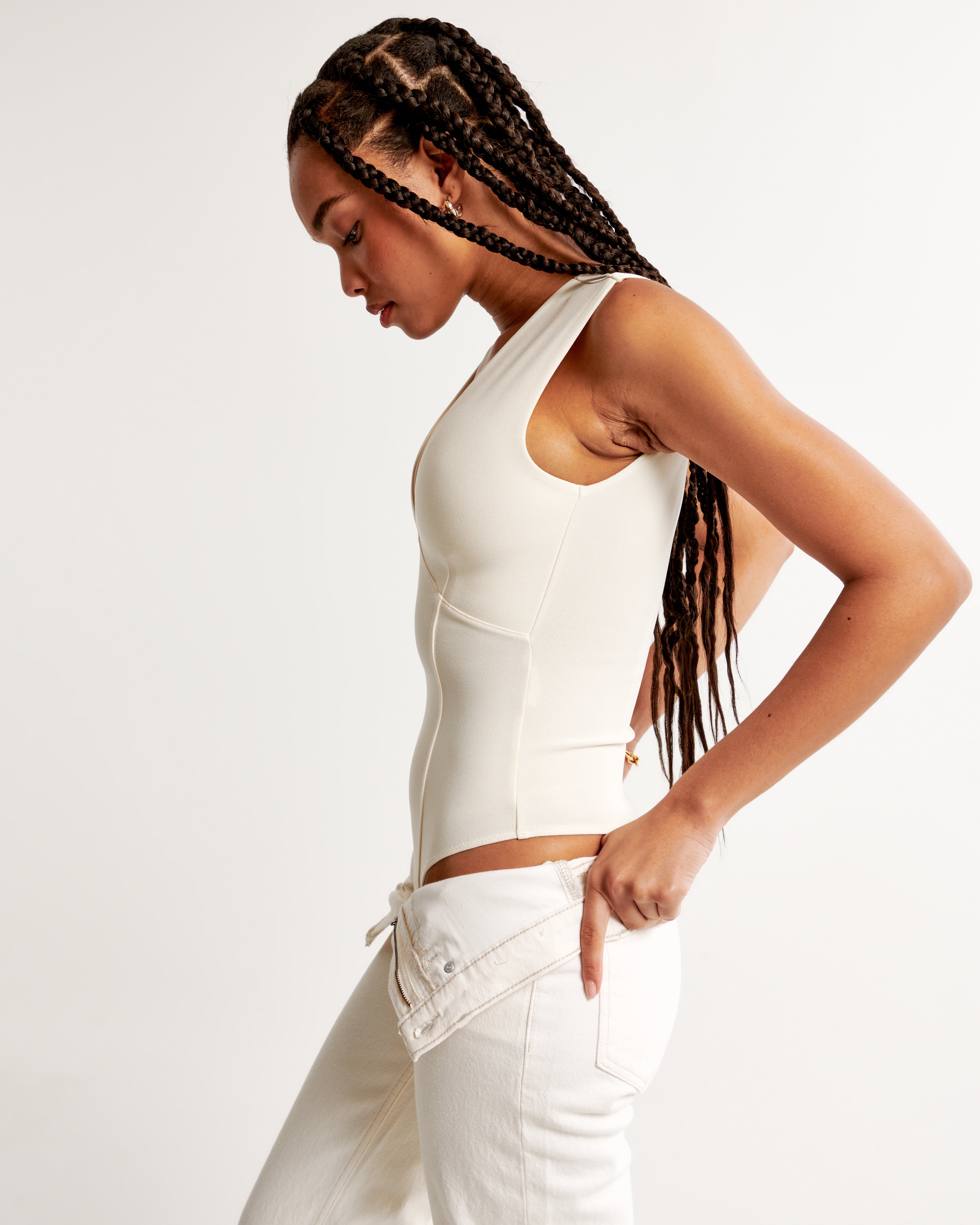 Women's Crepe Plunge Bodysuit | Women's Tops | Abercrombie.com