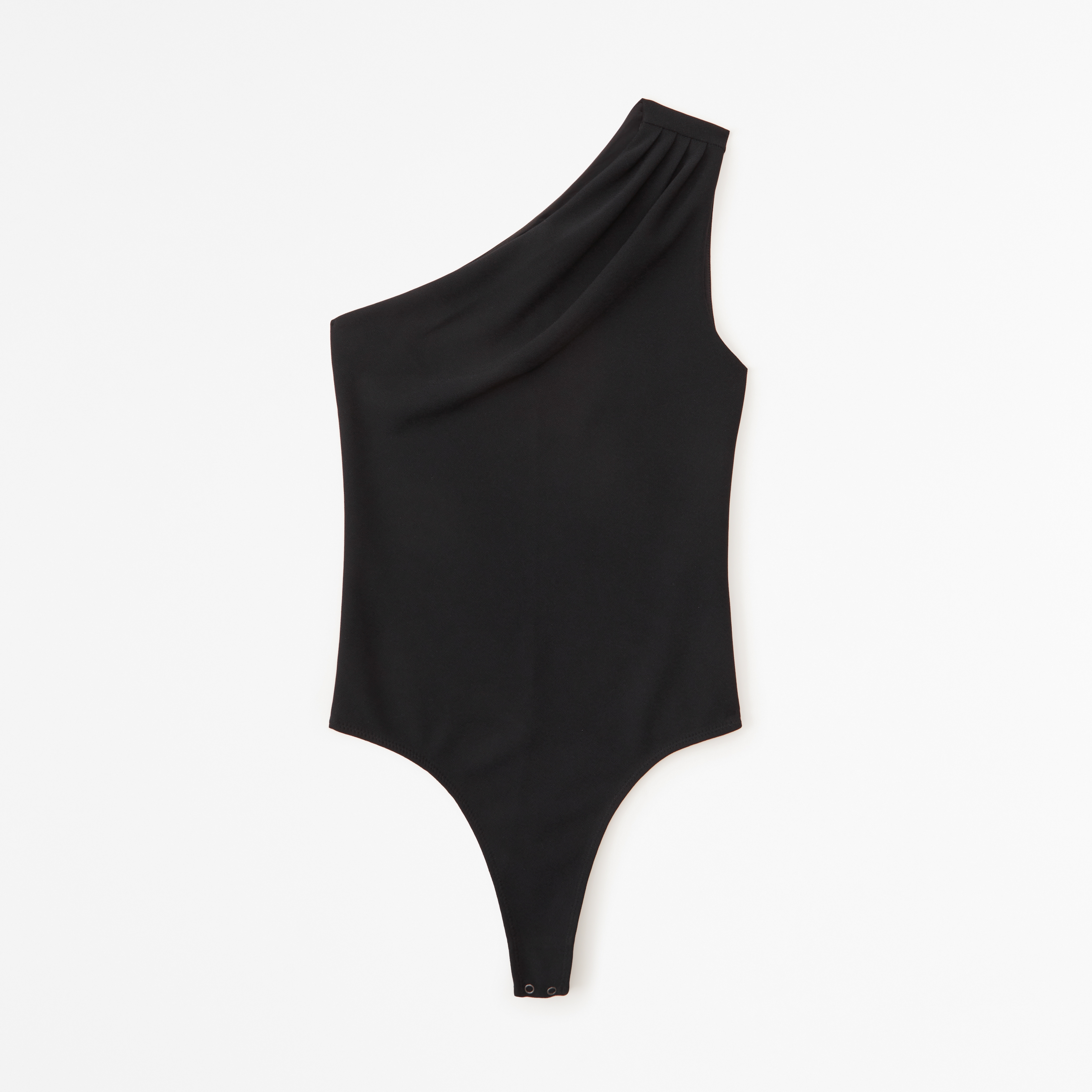 Abercrombie & Fitch Crepe Asymmetrical One-Shoulder Bodysuit