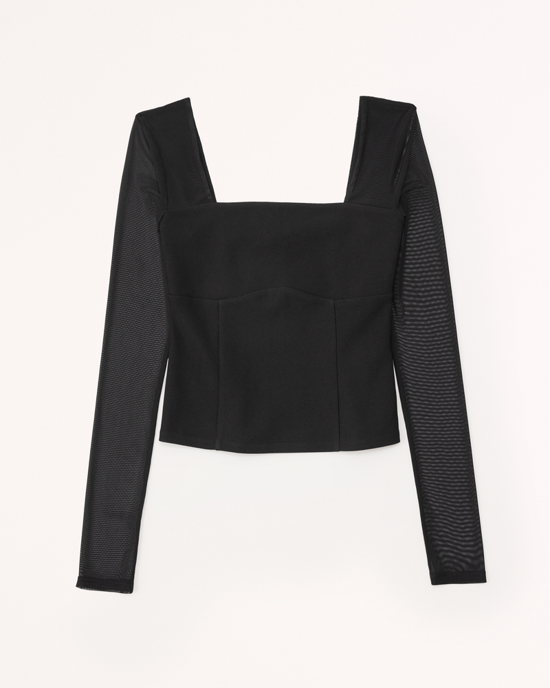 abercrombie square neck top