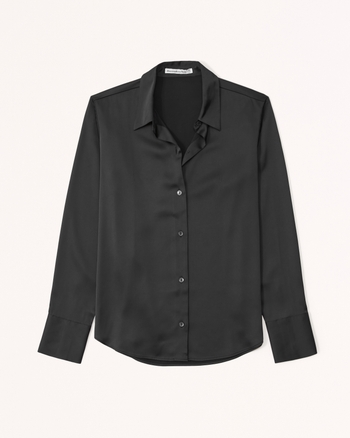 Silk long sleeve button down blouse outlet