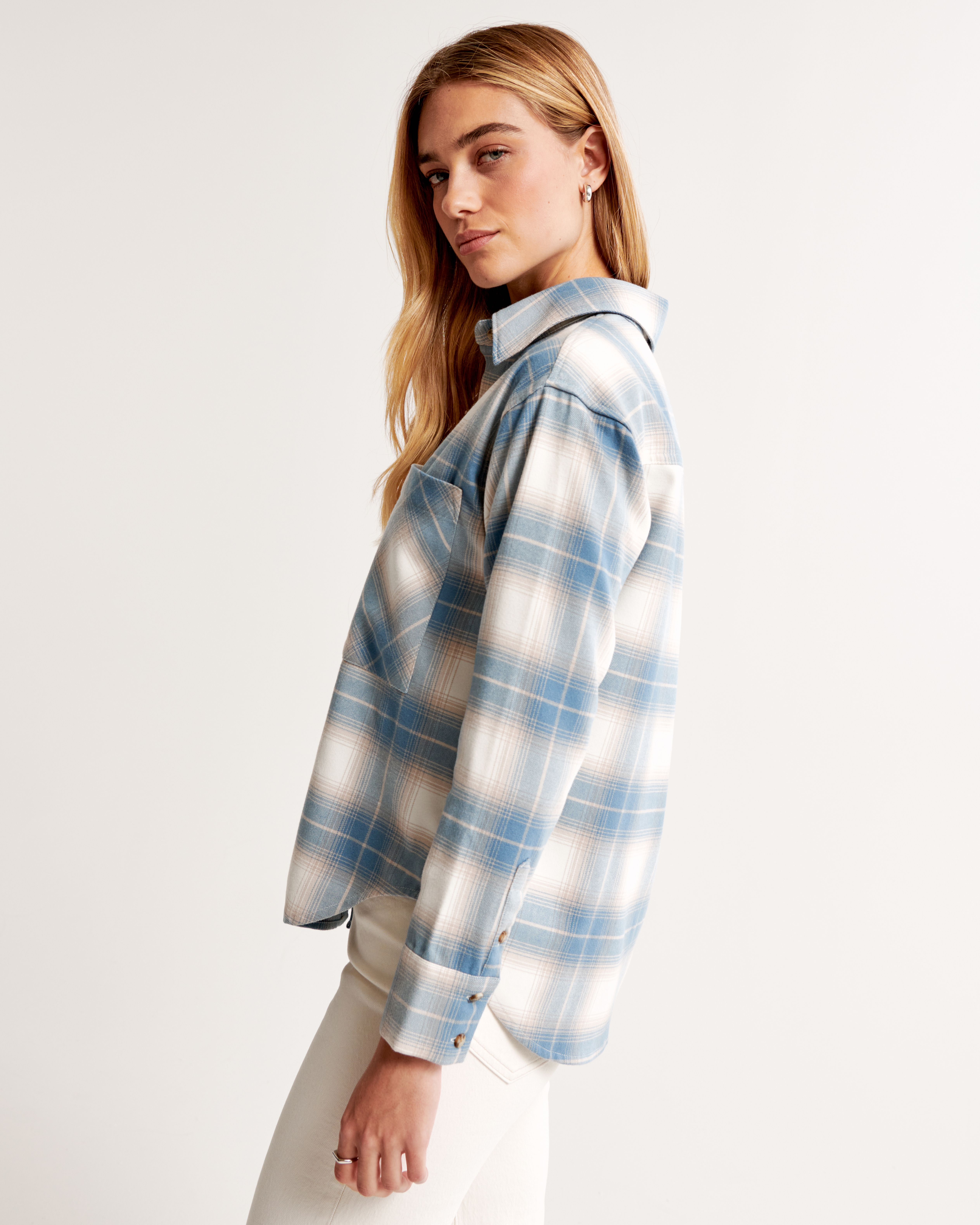 Oversized flannel hotsell shirt womens