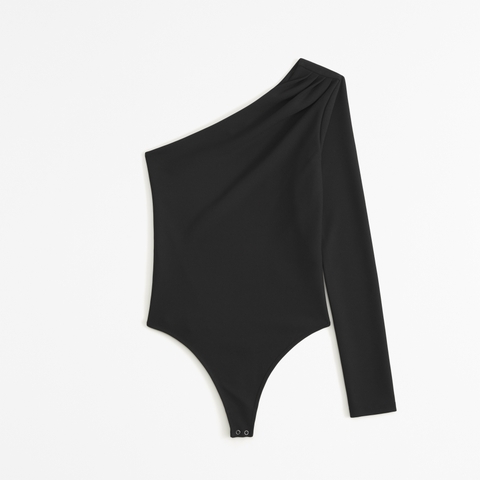 Боди One-Shoulder, длинный рукав — Abercrombie & Fitch