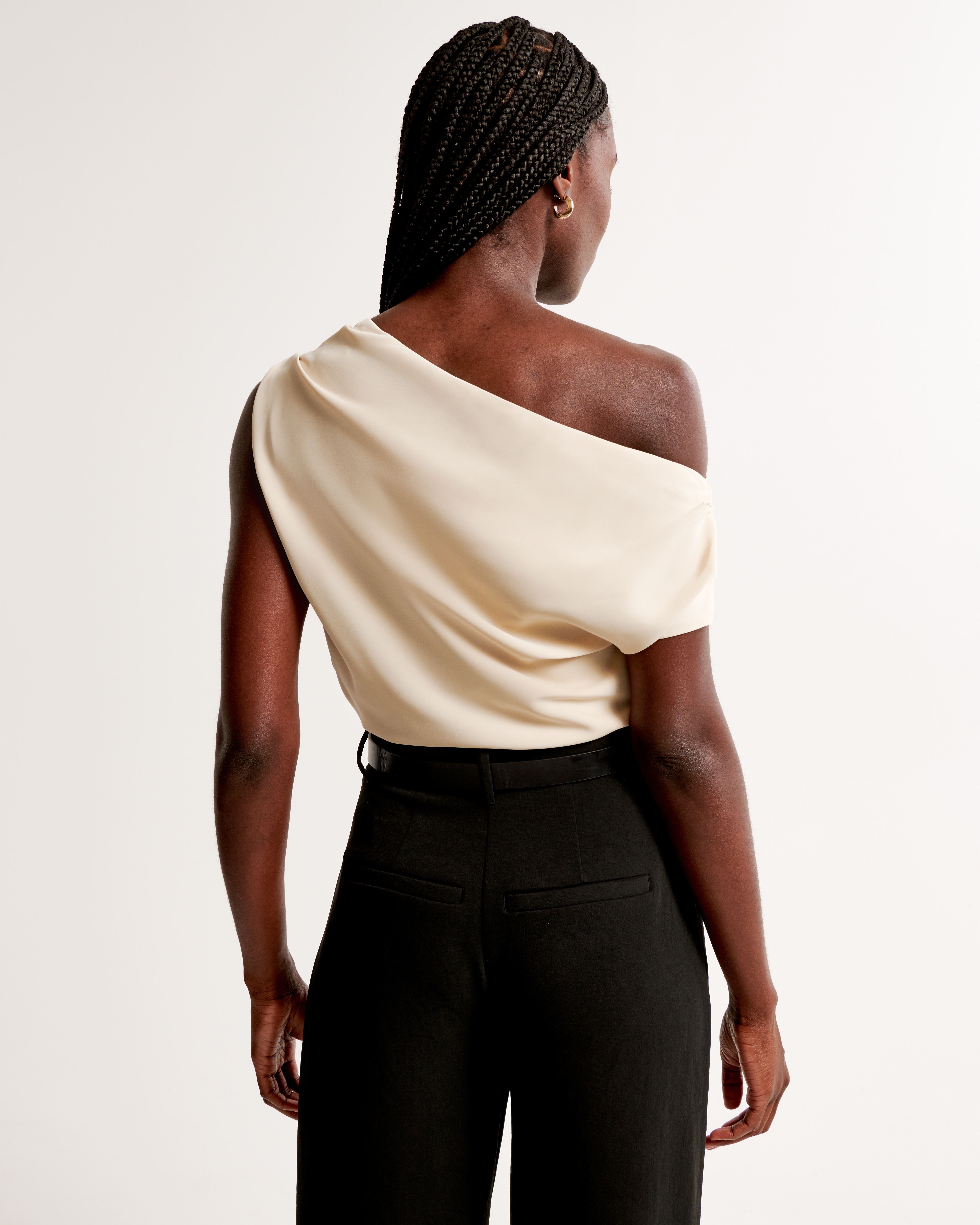 Women's Asymmetrical Satin Set Top | Women's Tops | Abercrombie.com