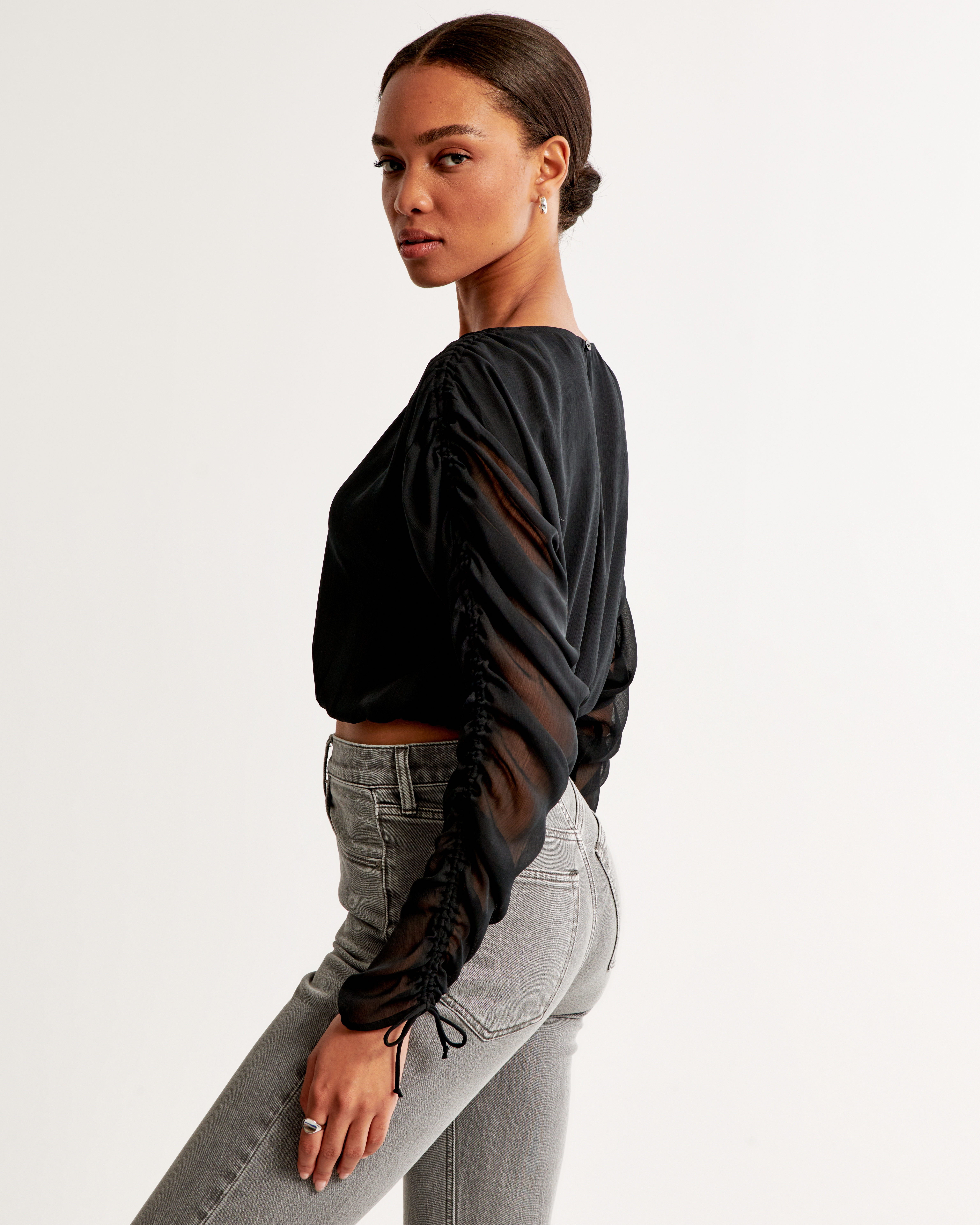 Cinched Dolman Bubble Top