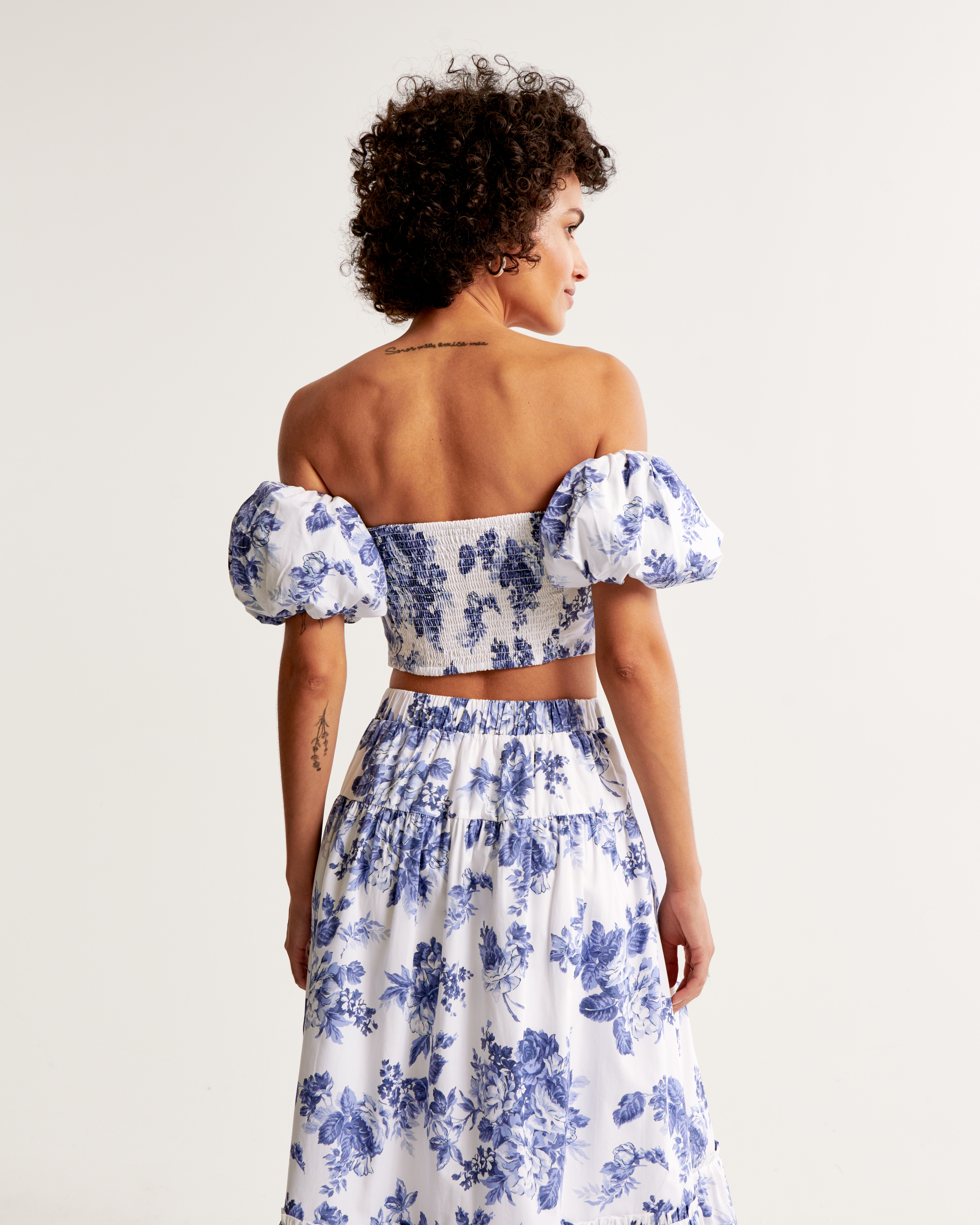 Women's Poplin Off-The-Shoulder Set Top | Women's Clearance