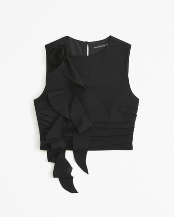 Rosette Ruffle Set Top from Abercrombie & Fitch - $29.97