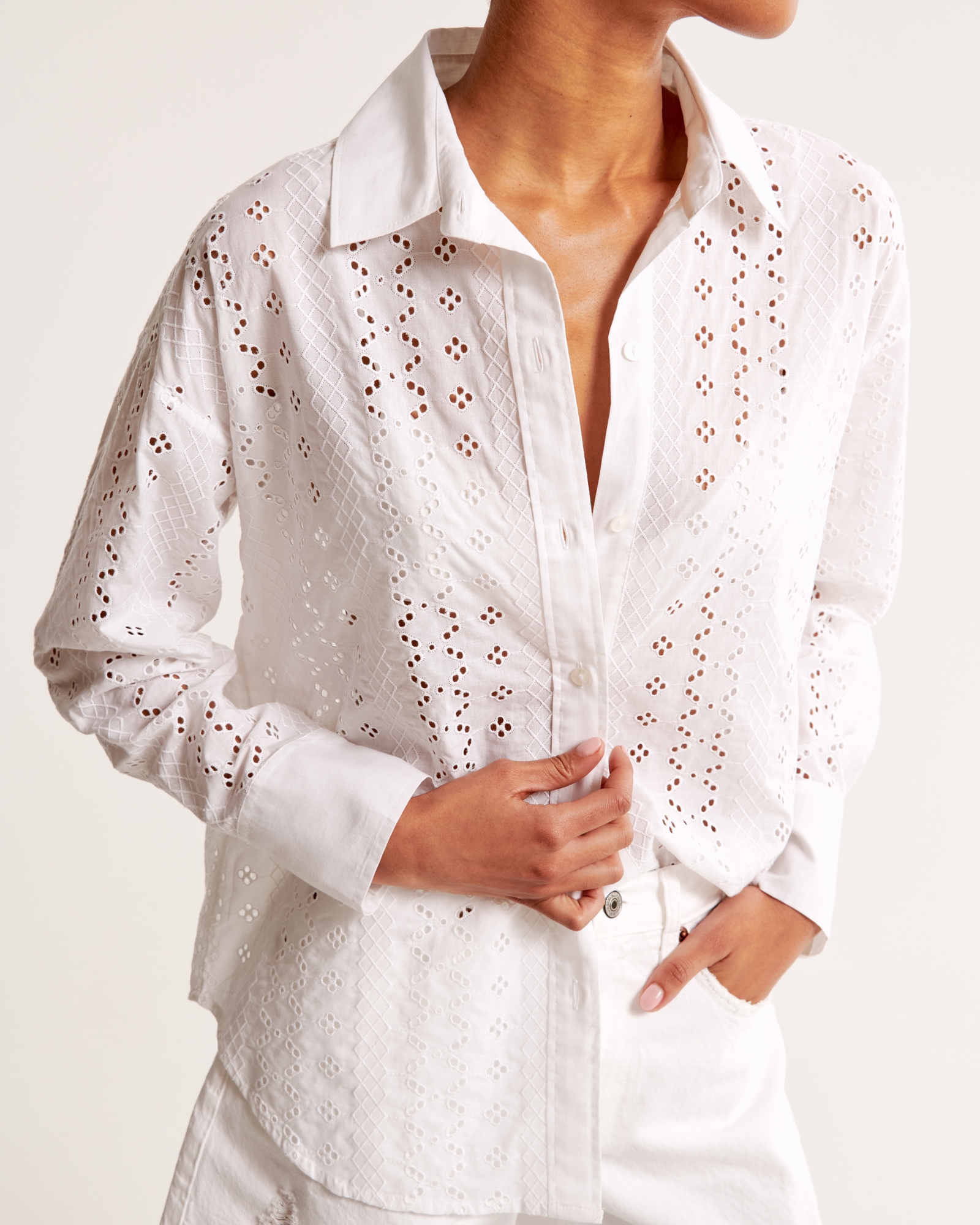 Oversized Embroidered Shirt