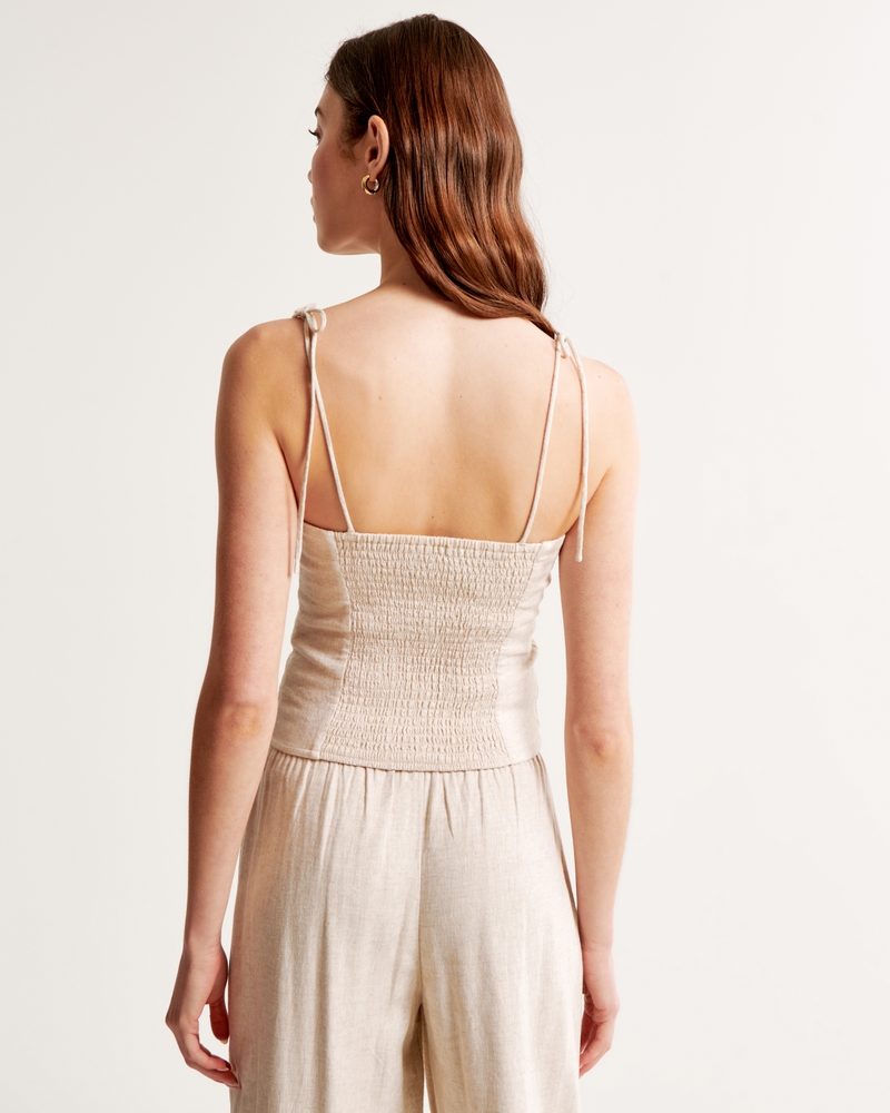Women Sleeveless Linen Dress 4182