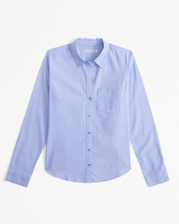 Relaxed Oxford Shirt, Blue