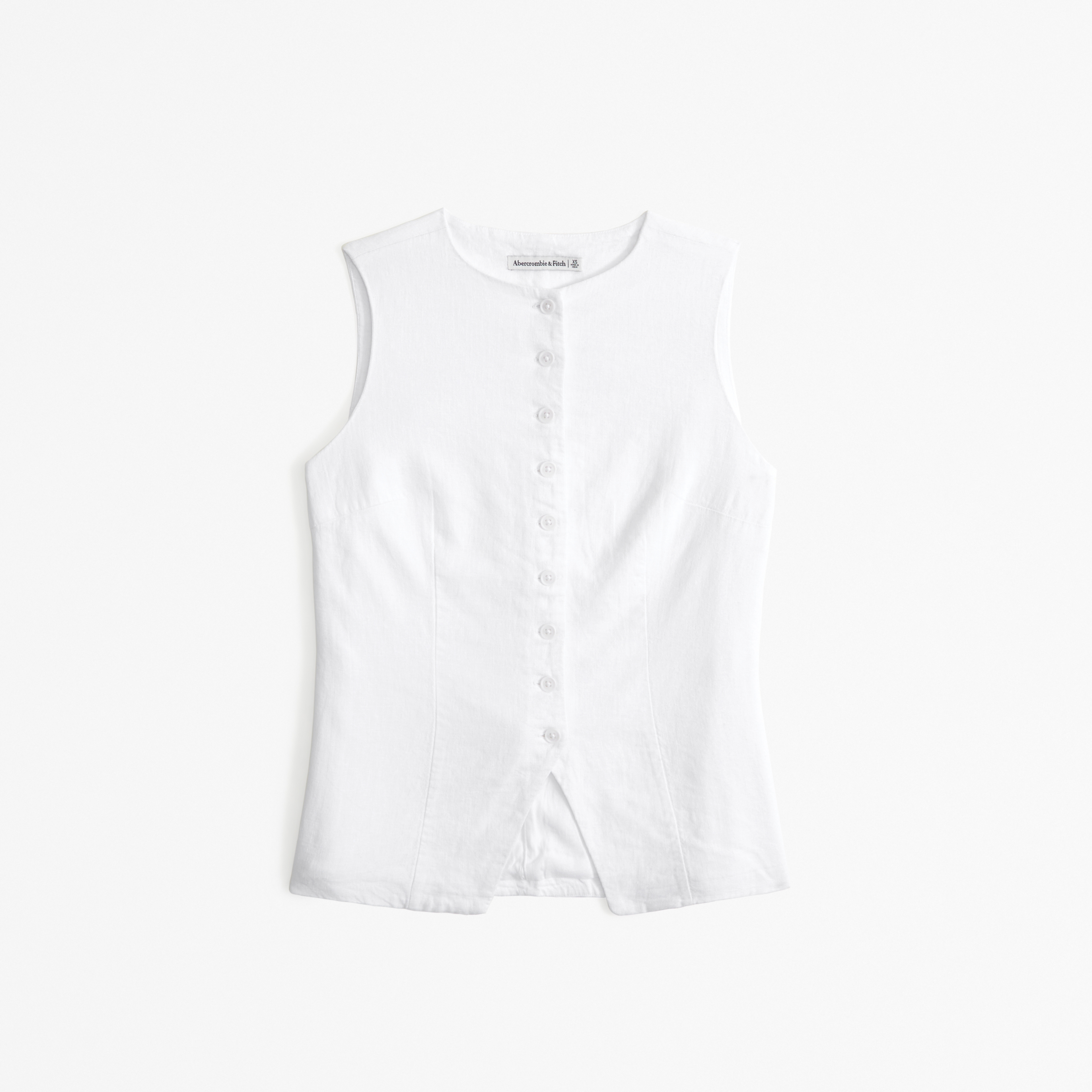 ⬜︎Abercrombie&Fitch ホワイト フード付きベスト レディース ⬜︎Abercrombie&Fitch ホワイト フード付きベスト レディース