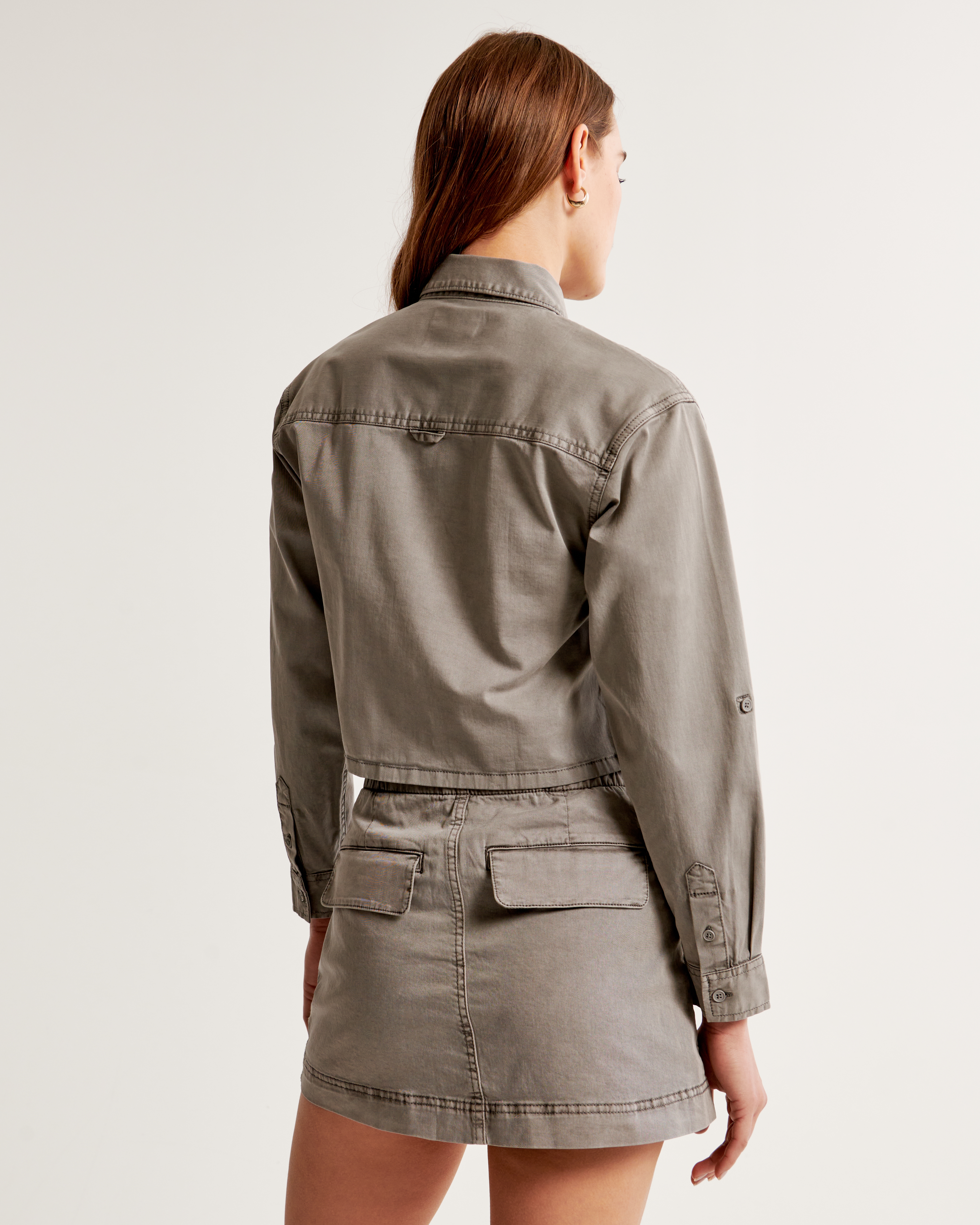 Women's utility hot sale shirt jacket