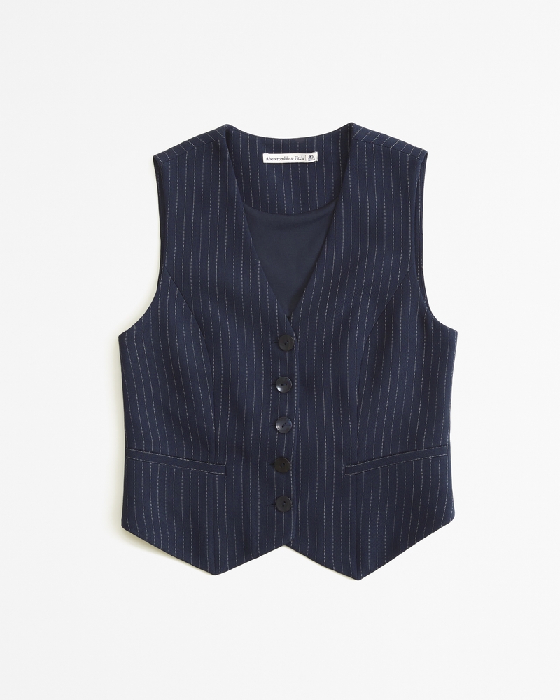 Women s The A F Mara Tailored Vest V Neck Set Top Women s Clearance Abercrombie