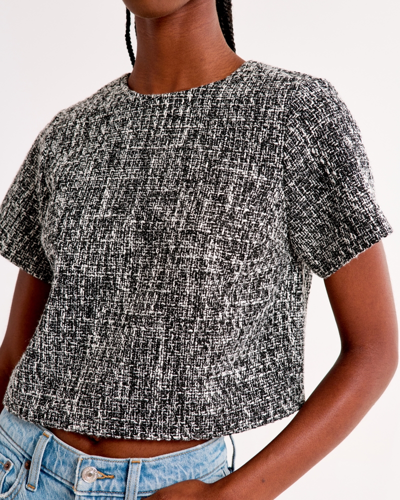 Tweed Woven Tee
