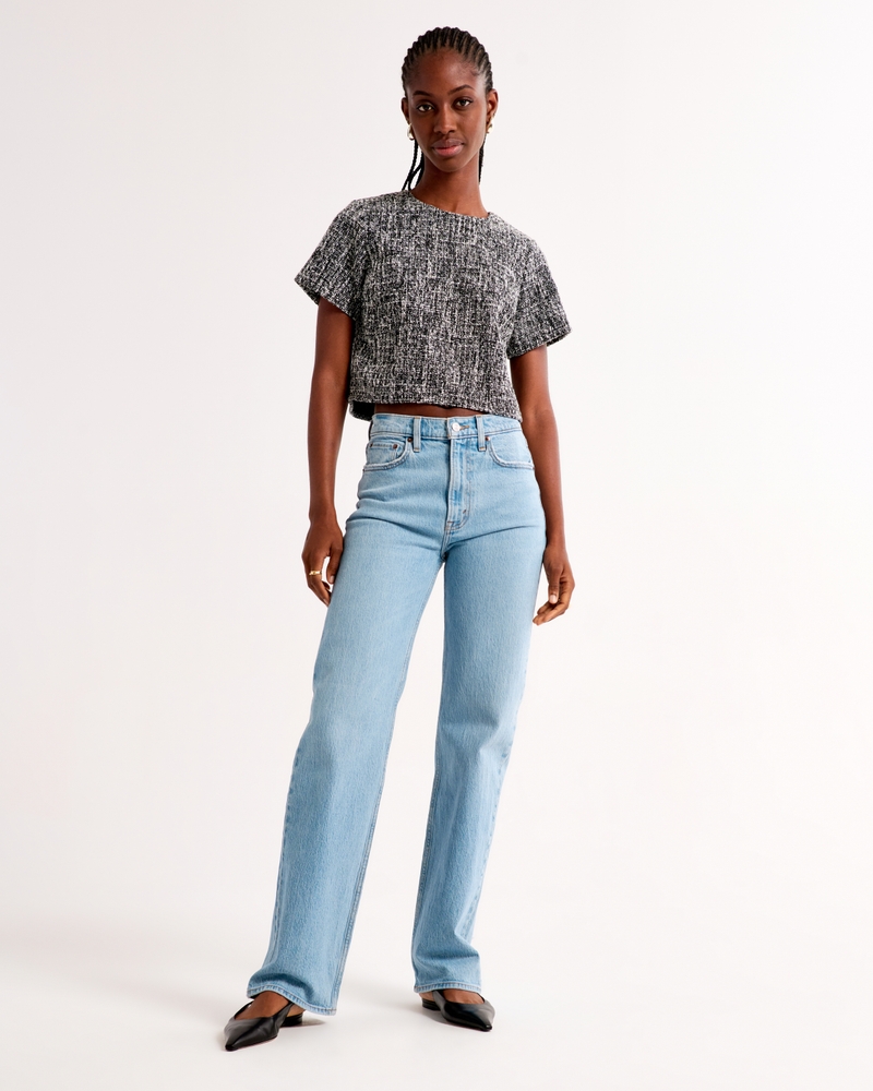Tweed Woven Tee