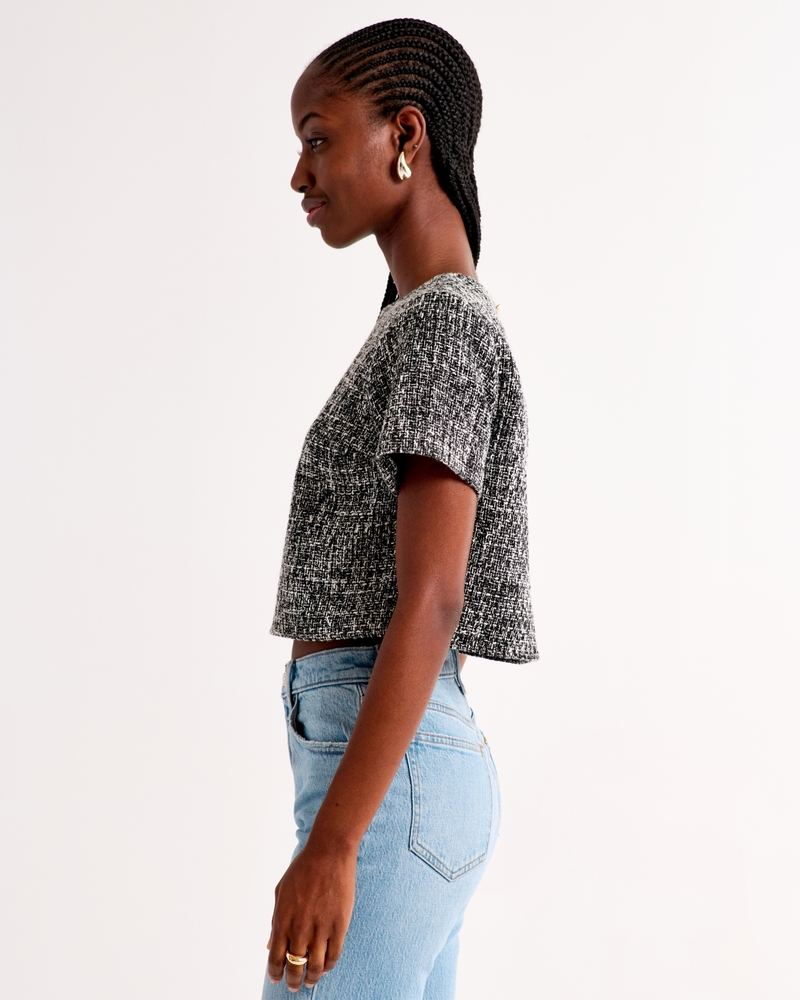 Tweed Woven Tee