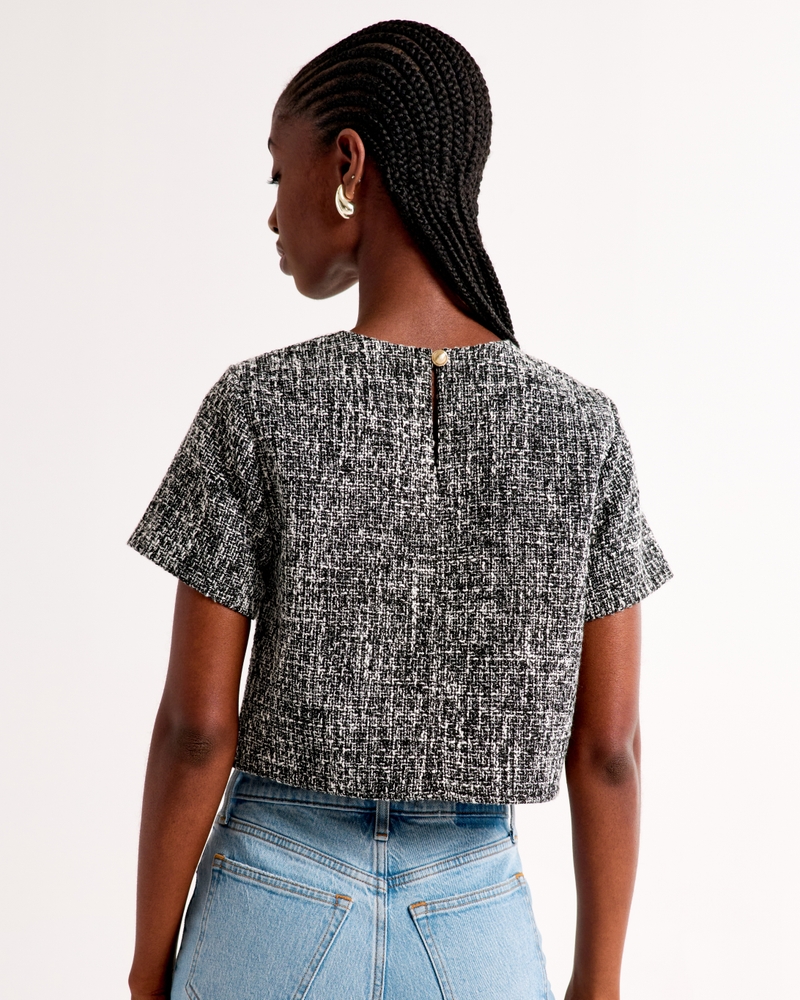 Tweed Woven Tee