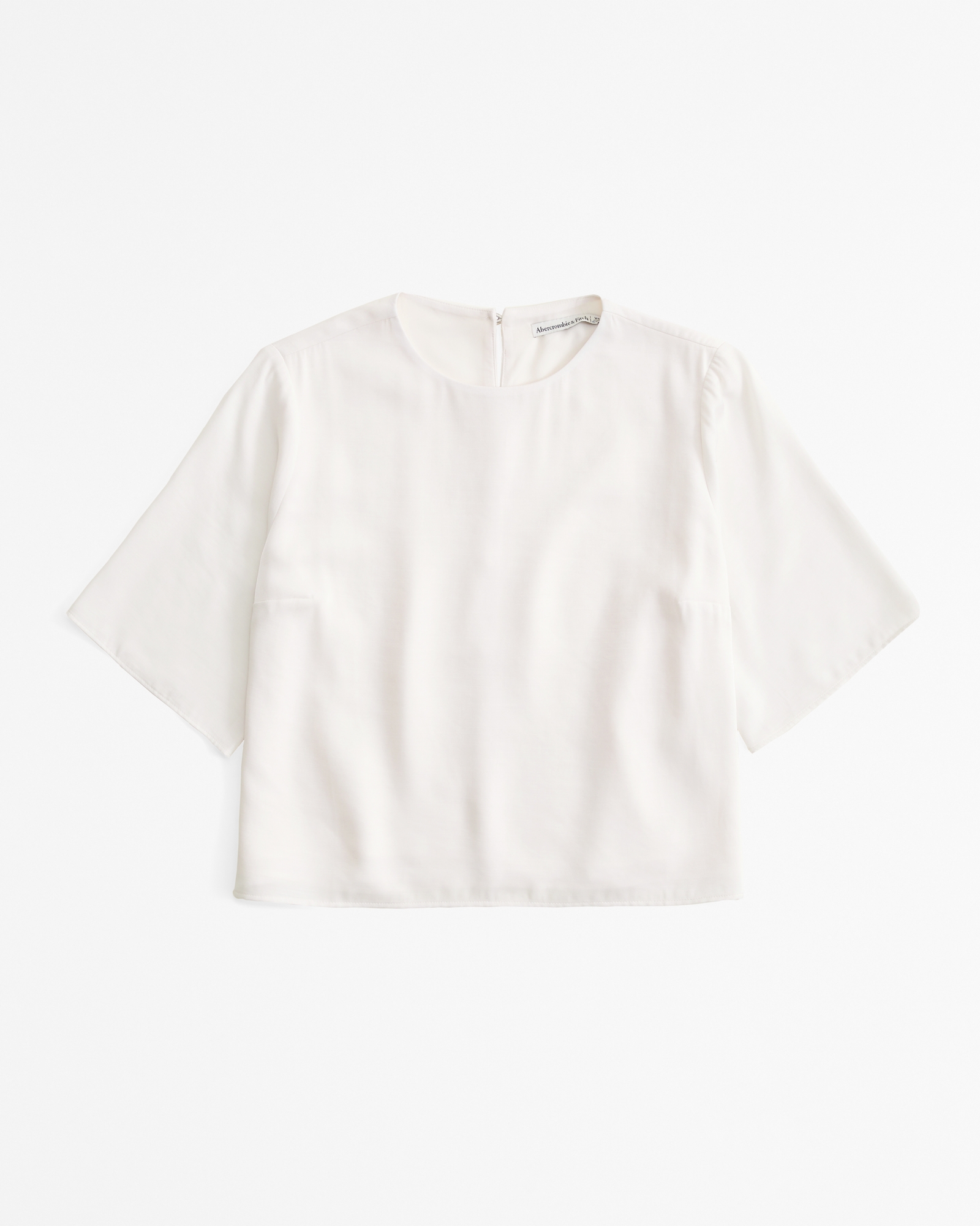 Crinkle Textured Woven Tee