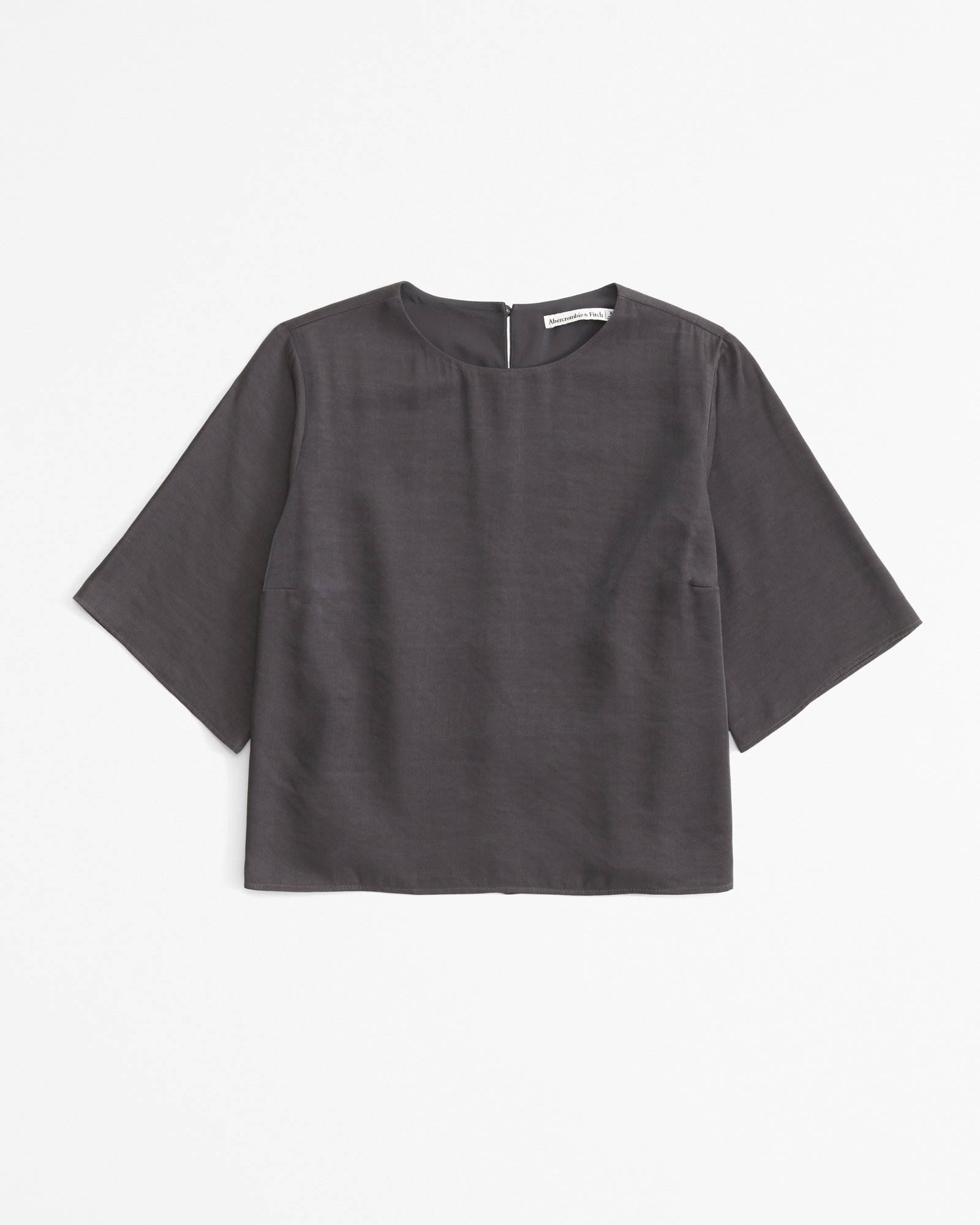 Crinkle Textured Woven Tee