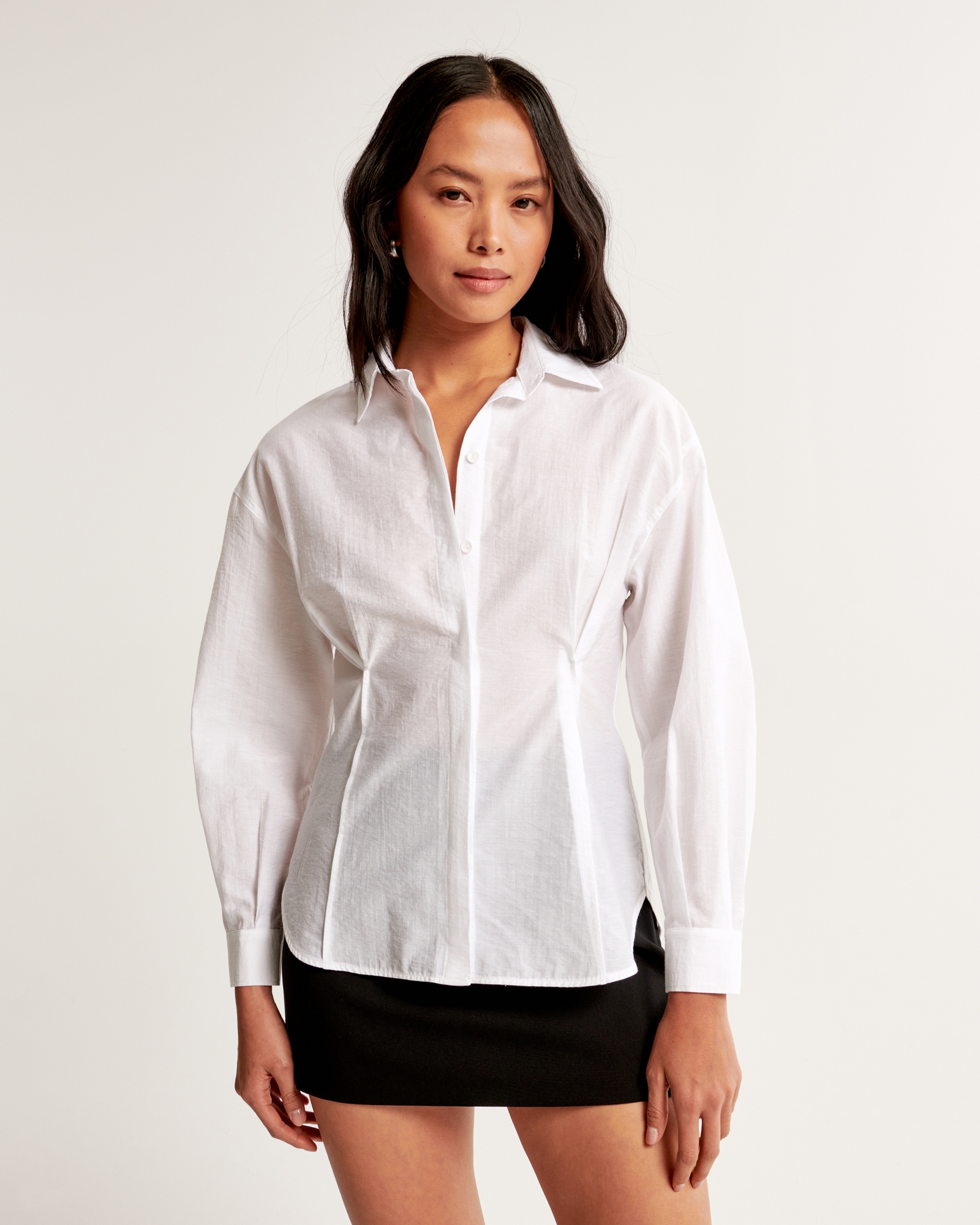 Pintuck Poplin Shirt