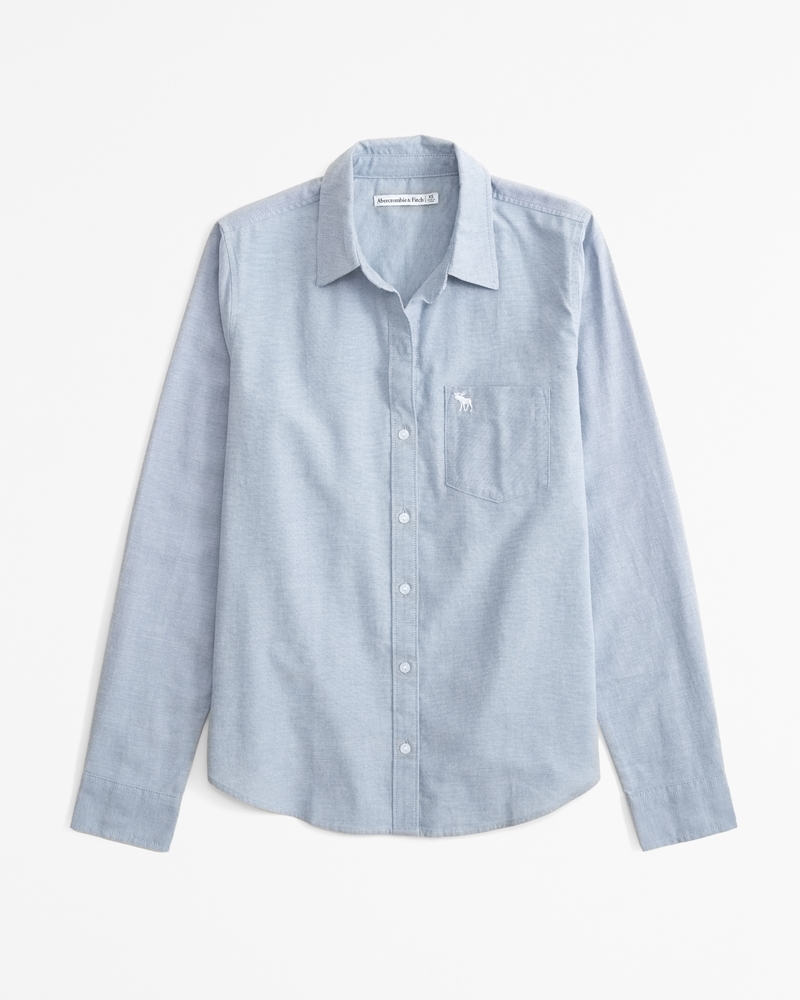 早割切符 Icon Women's Oxford Abercrombie.com | Tops Women's | Shirt Clothing