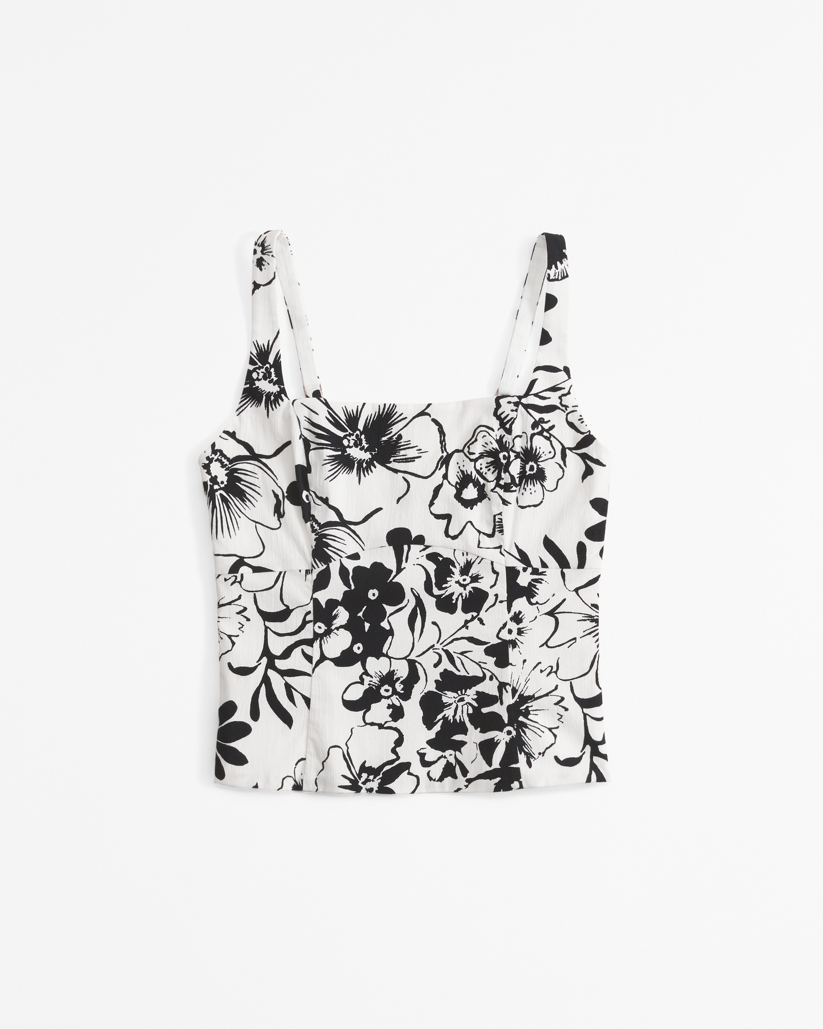 Stretch Cotton Squareneck Top