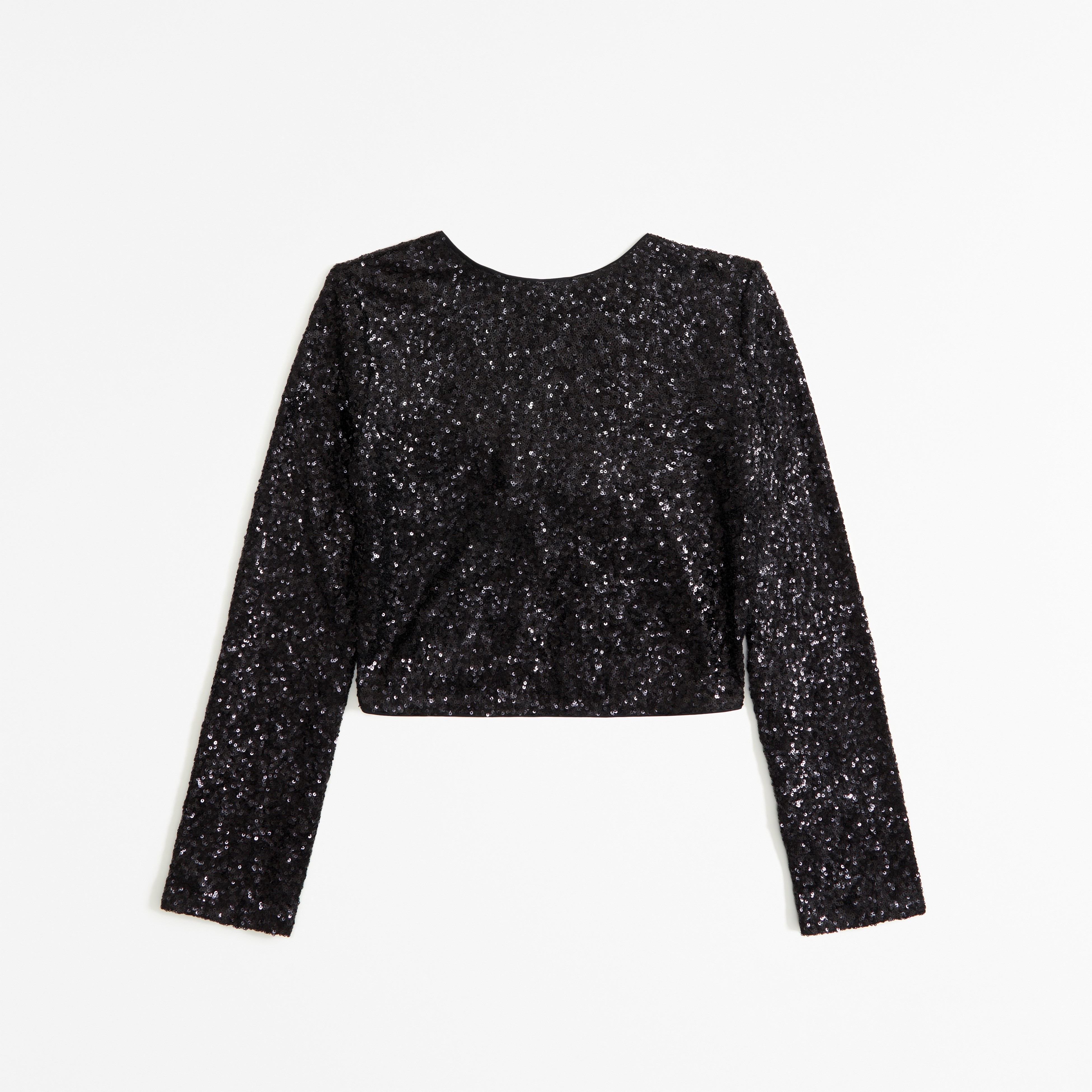 Women's Long-Sleeve Tie-Back Sequin Top | Women's Clearance |  Abercrombie.com