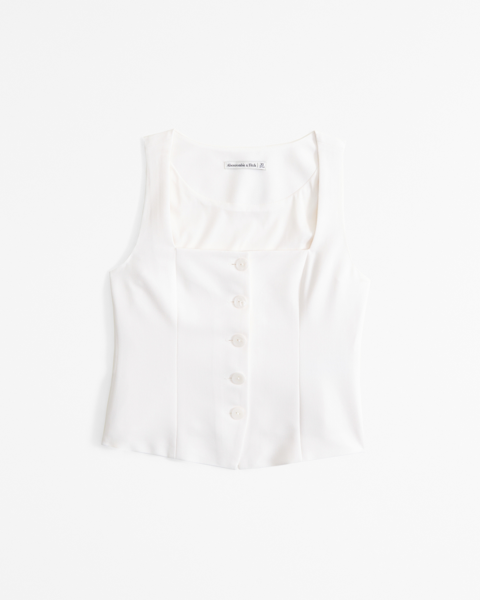 The A&F Mara Tailored Vest Squareneck Set Top