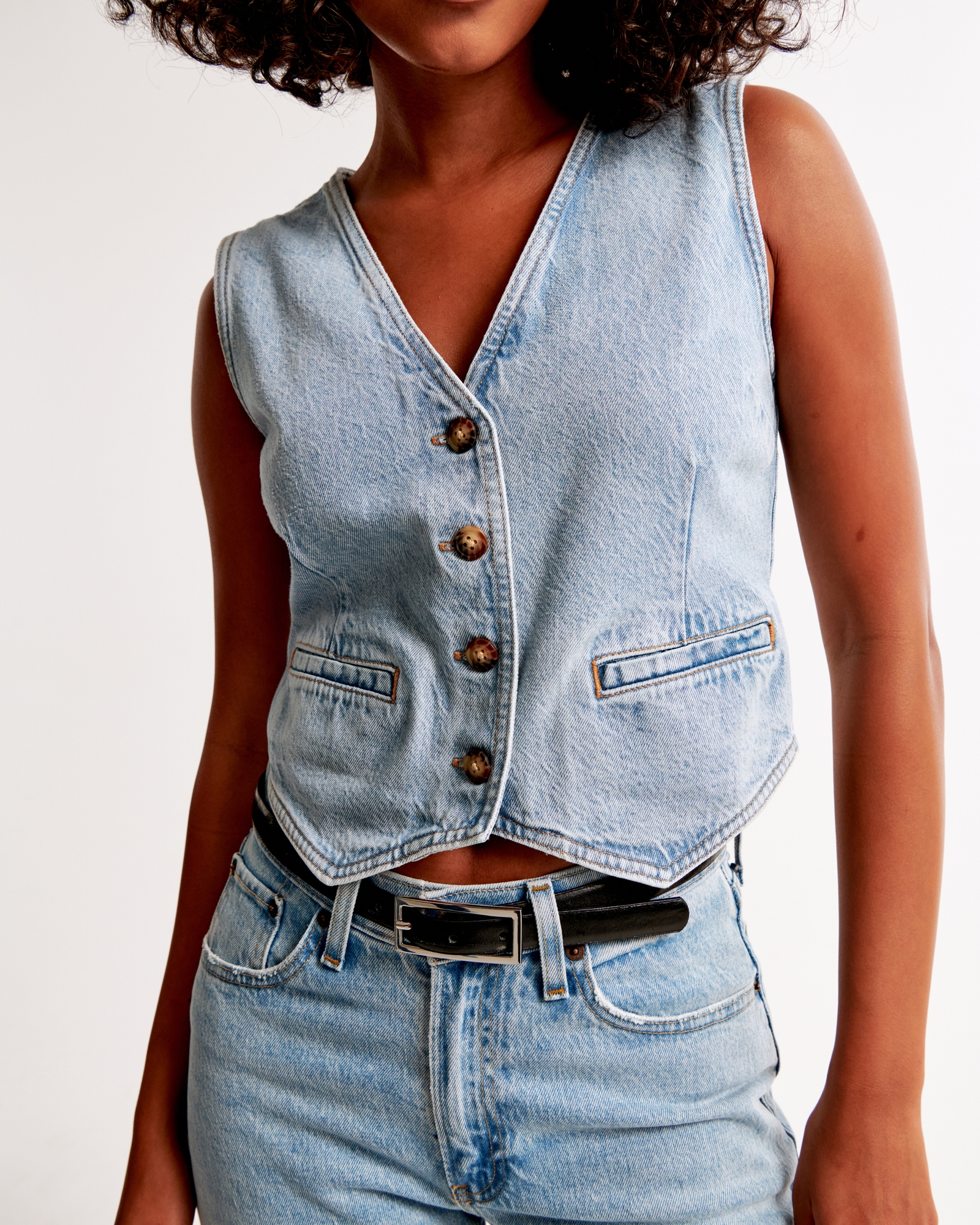 The A&F Mara Denim Vest