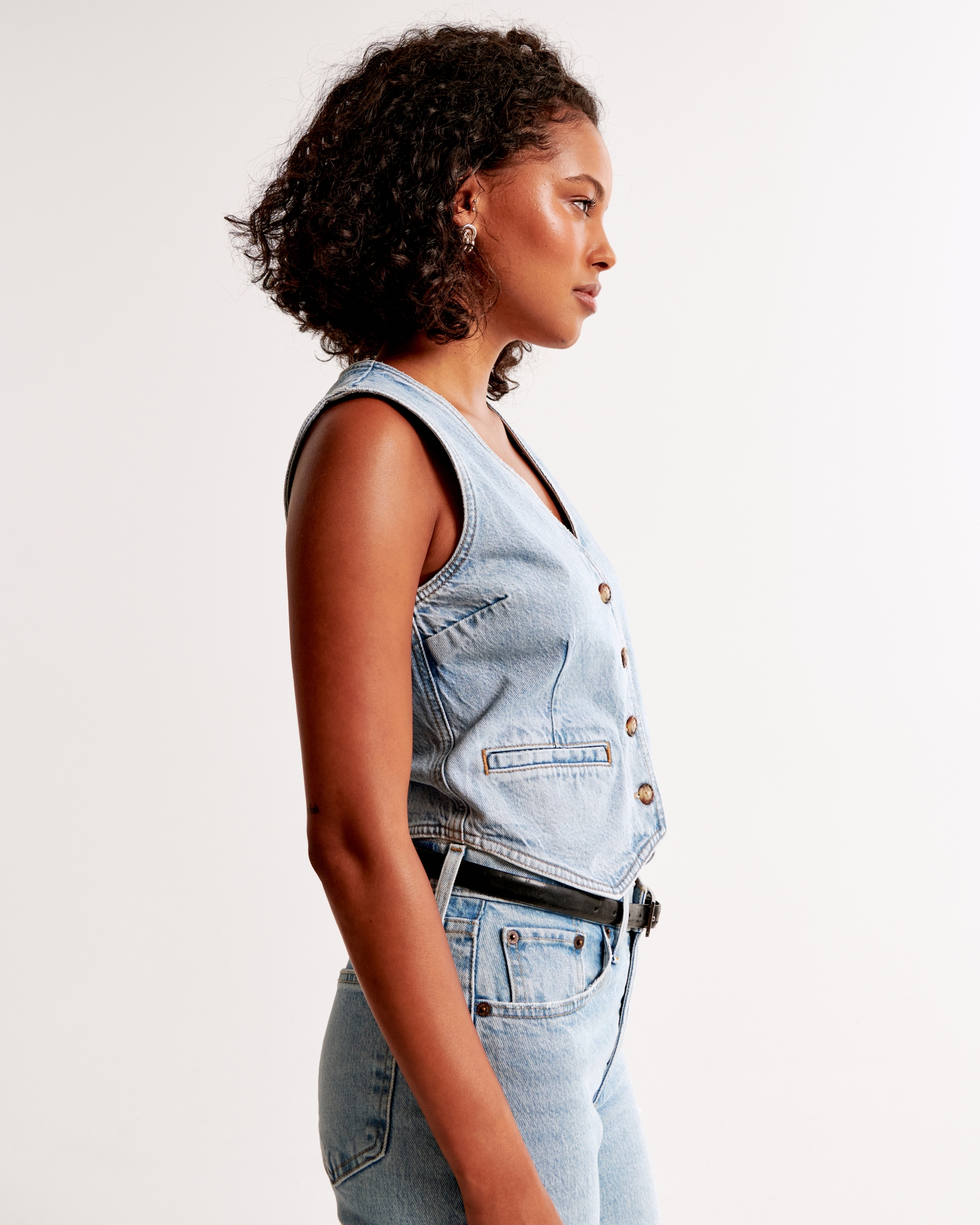 The A&F Mara Denim Vest