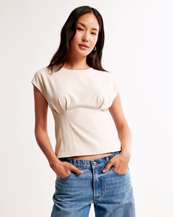 Dolman Top, Cream