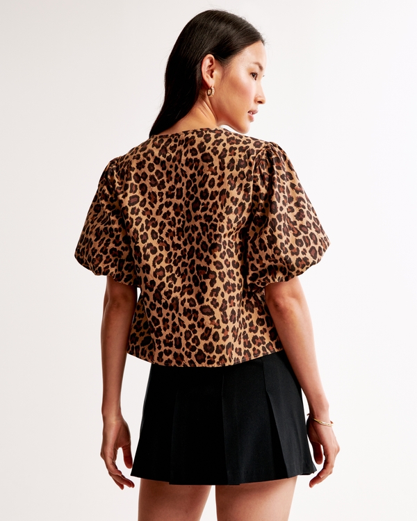 トップス vintageAbercrombie&Fitch short-sleevetop Women's Short-Sleeve Tie-Front Top | Women's Clearance