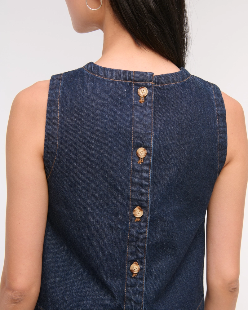 Denim Shell Top