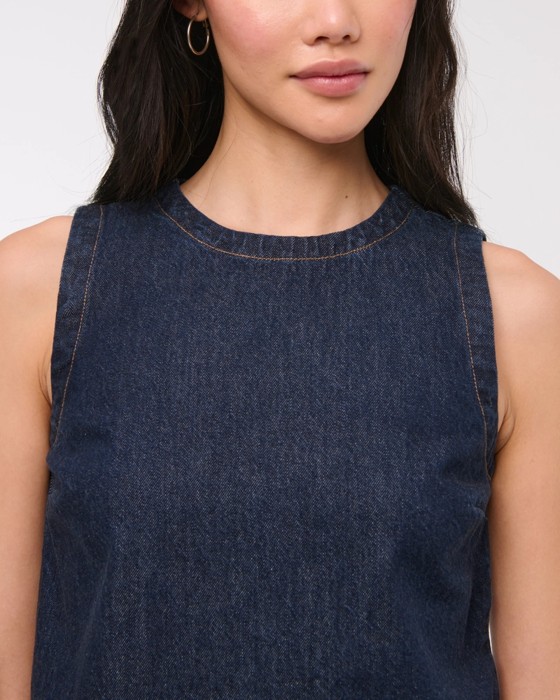 Denim Shell Top