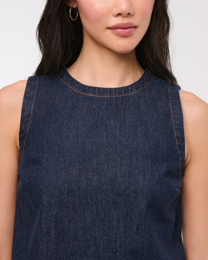 Denim Shell Top