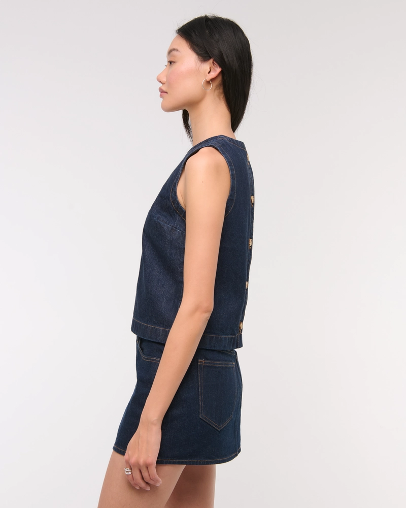 Denim Shell Top